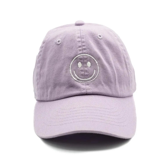 Lilac Smiley Face Hat