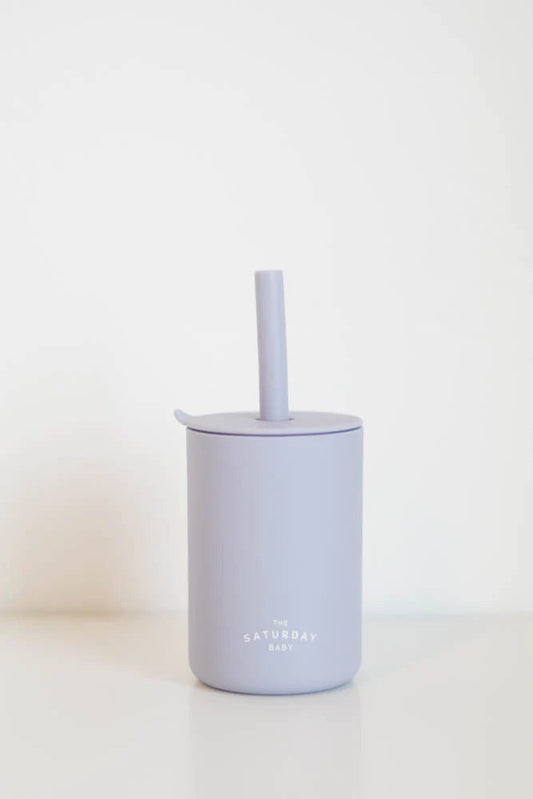 Silicone Straw Cup - Lilac