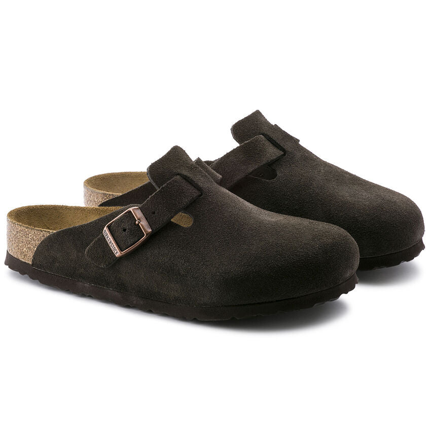 Boston Soft Footbed Suede Leather - Mocha