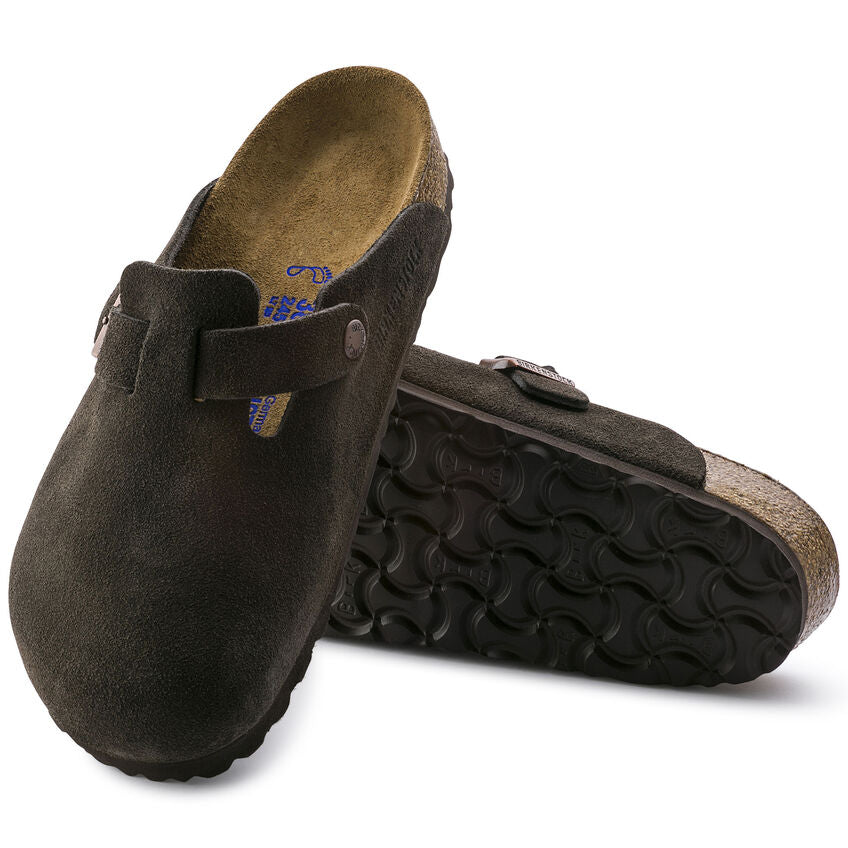 Boston Soft Footbed Suede Leather - Mocha