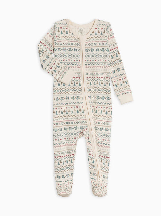 Peyton Zipper Sleeper - Fairisle