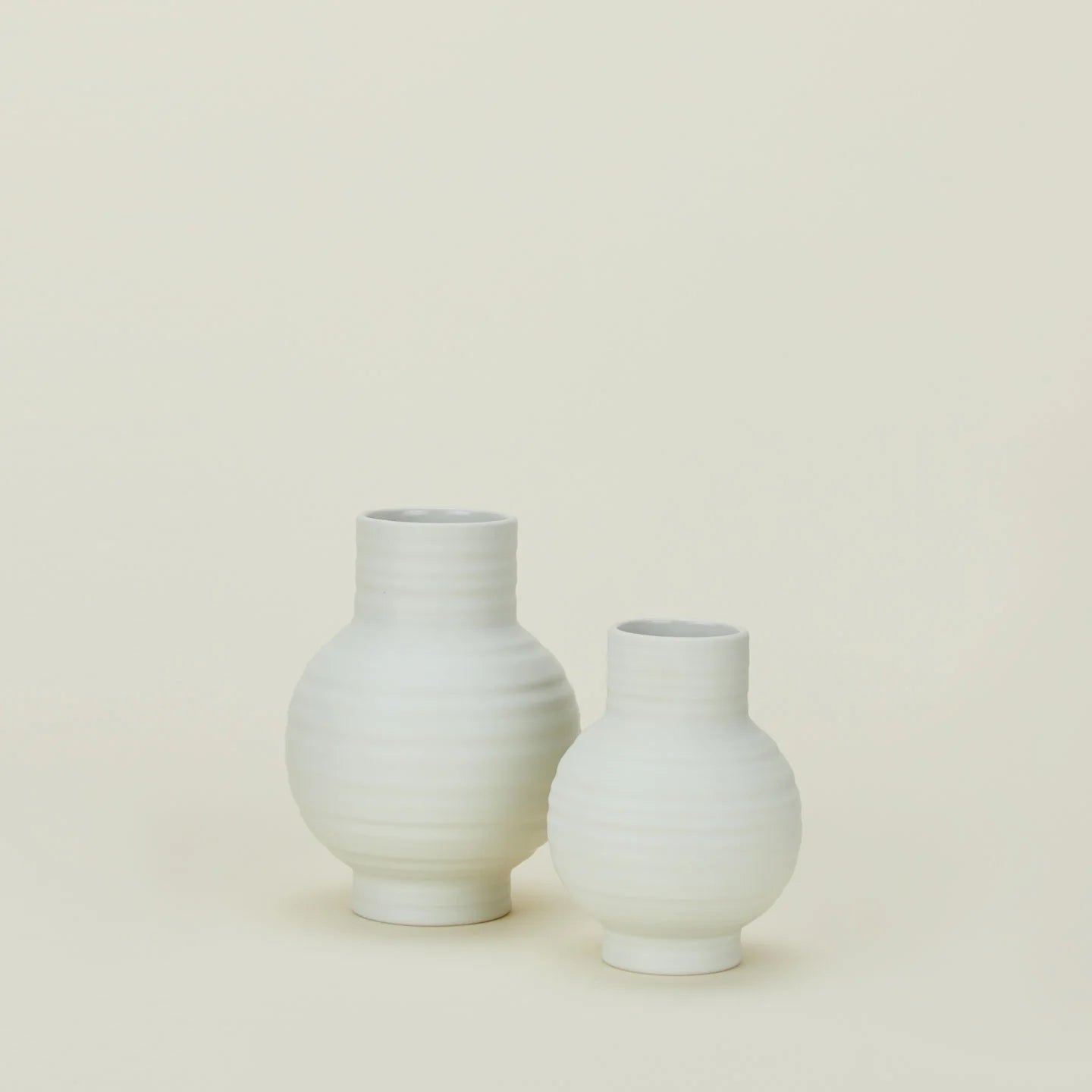 Essential Ceramic Vase in Bone - Large