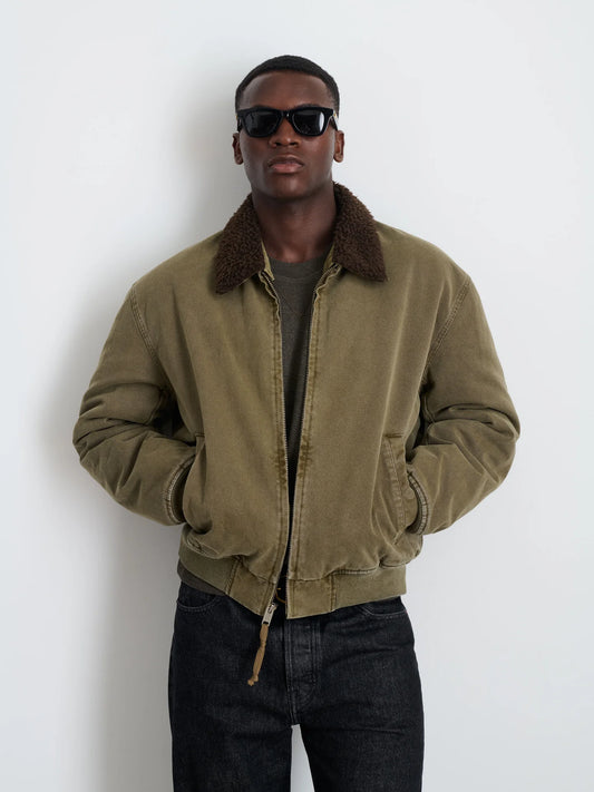 Flight Jacket In Canvas