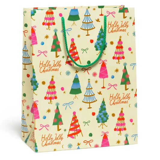 Holly Jolly Trees Holiday Gift Bag