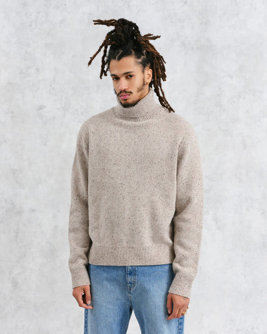 Ridgeway - Natural Donegal Roll Neck